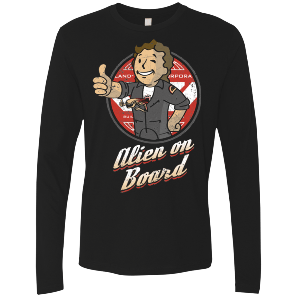 Alien on Board Men's Premium Long Sleeve