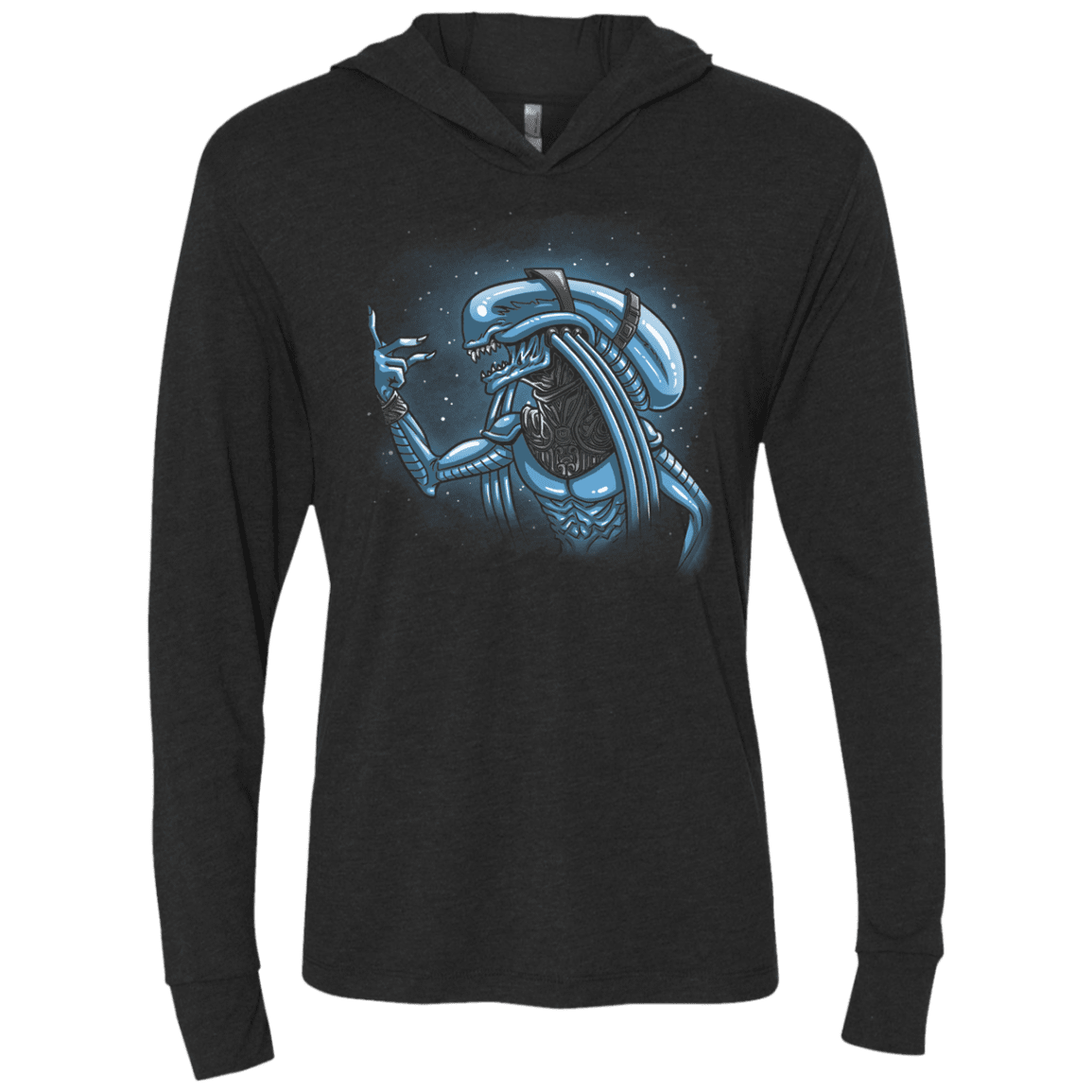 T-Shirts Vintage Black / X-Small Alien Plavalaguna Triblend Long Sleeve Hoodie Tee