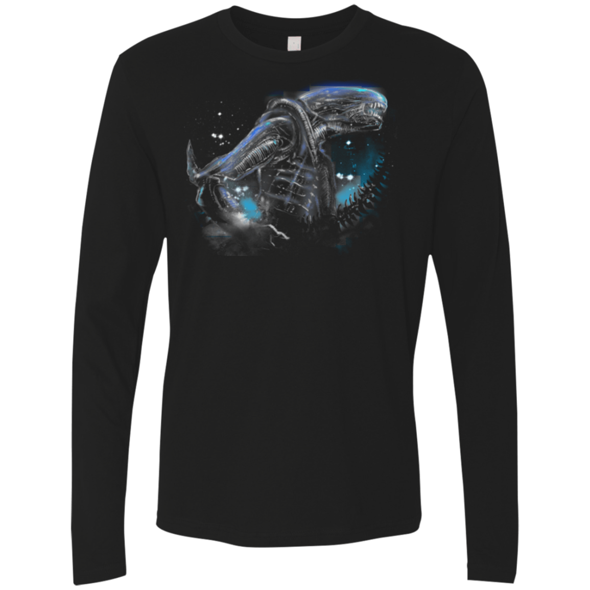 T-Shirts Black / Small Alien Terror From Deep Space Men's Premium Long Sleeve