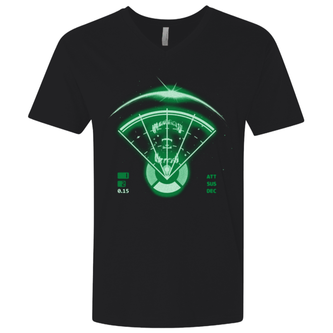 T-Shirts Black / X-Small Alien Tracking Men's Premium V-Neck