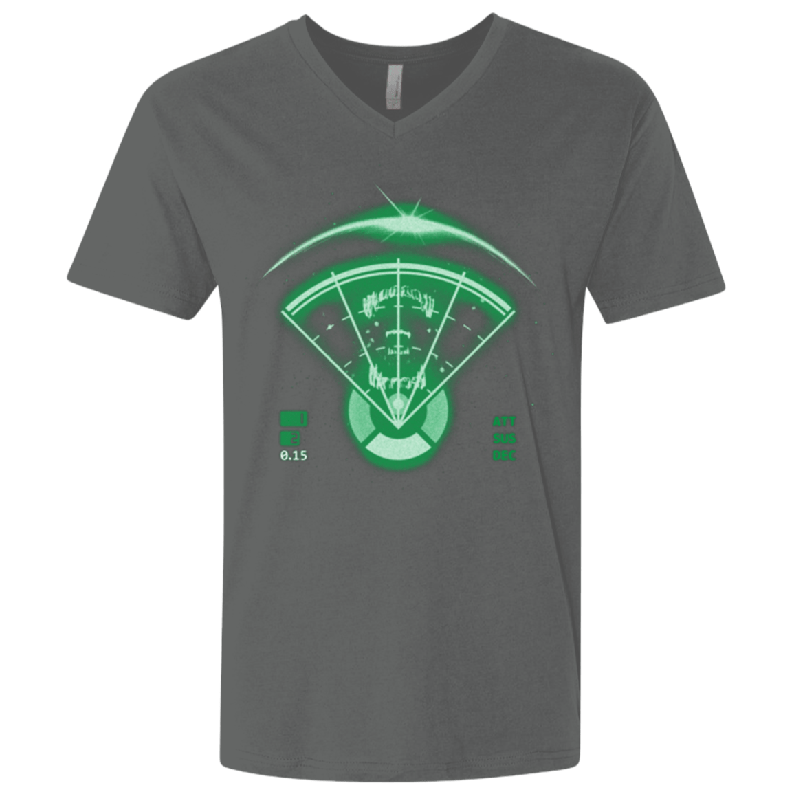 T-Shirts Heavy Metal / X-Small Alien Tracking Men's Premium V-Neck