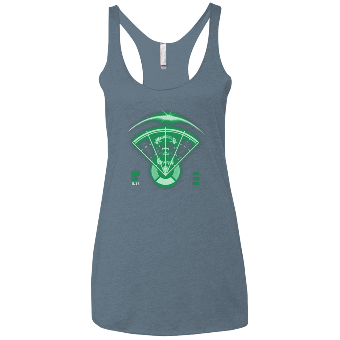 T-Shirts Indigo / X-Small Alien Tracking Women's Triblend Racerback Tank