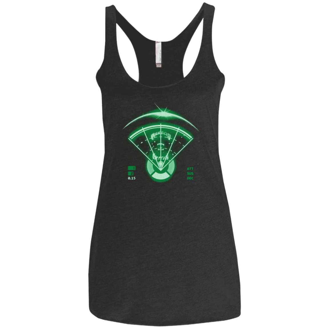T-Shirts Vintage Black / X-Small Alien Tracking Women's Triblend Racerback Tank