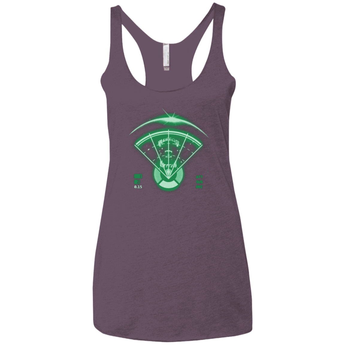 T-Shirts Vintage Purple / X-Small Alien Tracking Women's Triblend Racerback Tank