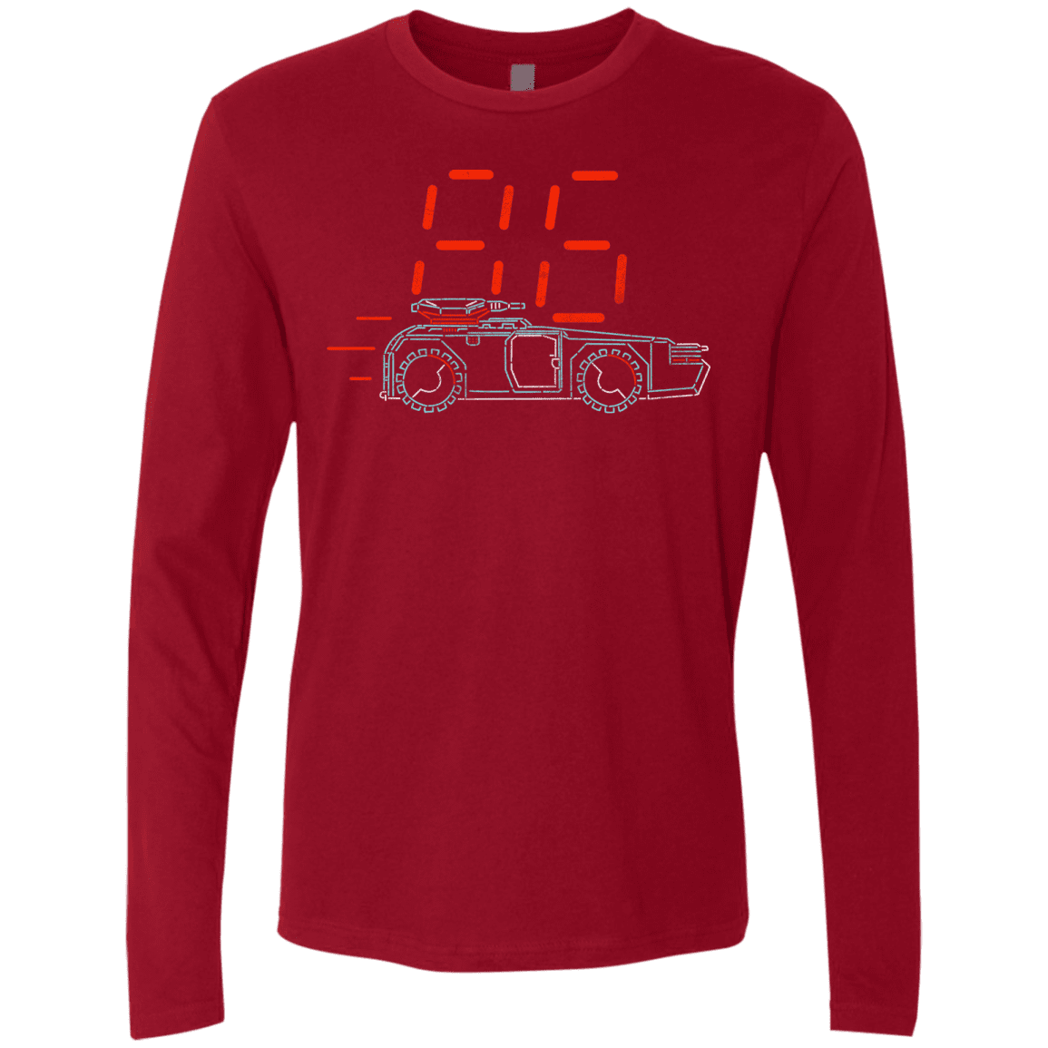 T-Shirts Cardinal / S Aliens 86 Men's Premium Long Sleeve