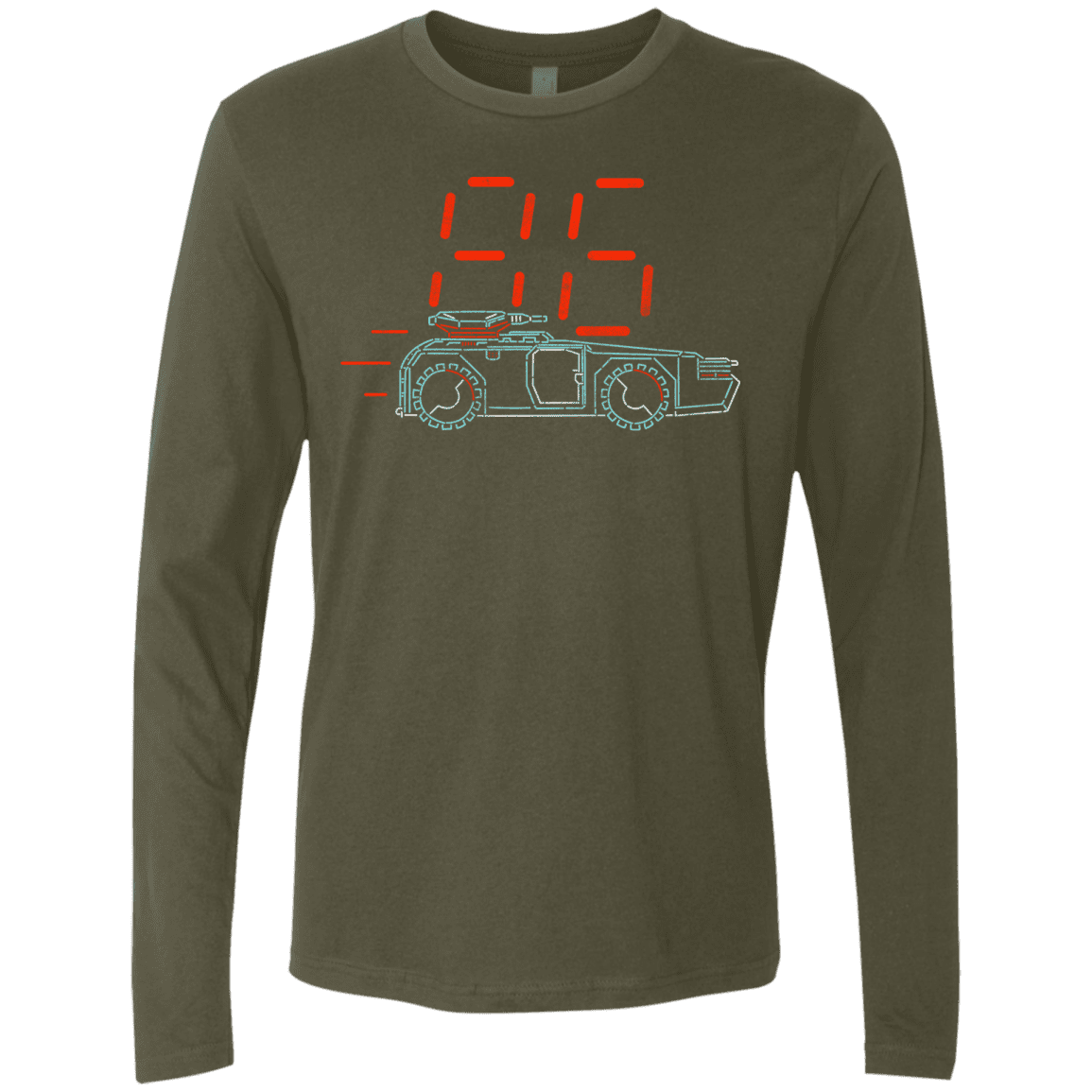 T-Shirts Military Green / S Aliens 86 Men's Premium Long Sleeve