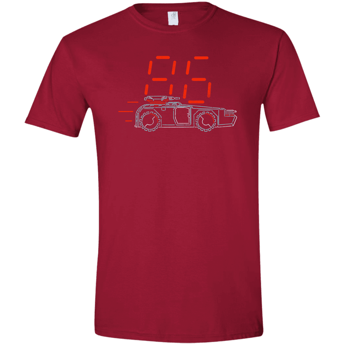 T-Shirts Cardinal Red / S Aliens 86 Men's Semi-Fitted Softstyle