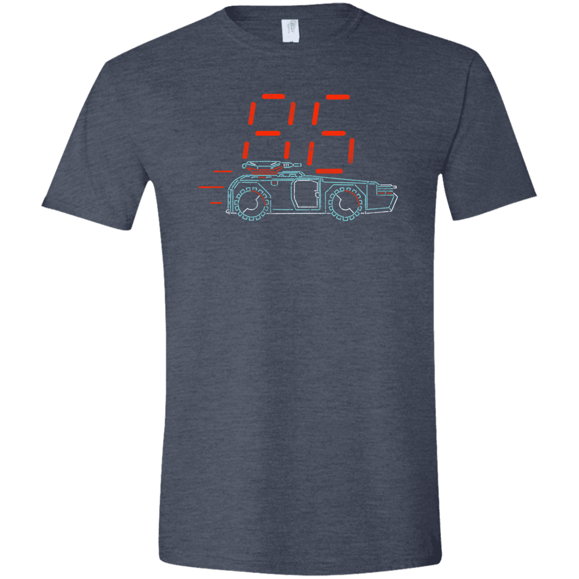 T-Shirts Heather Navy / S Aliens 86 Men's Semi-Fitted Softstyle