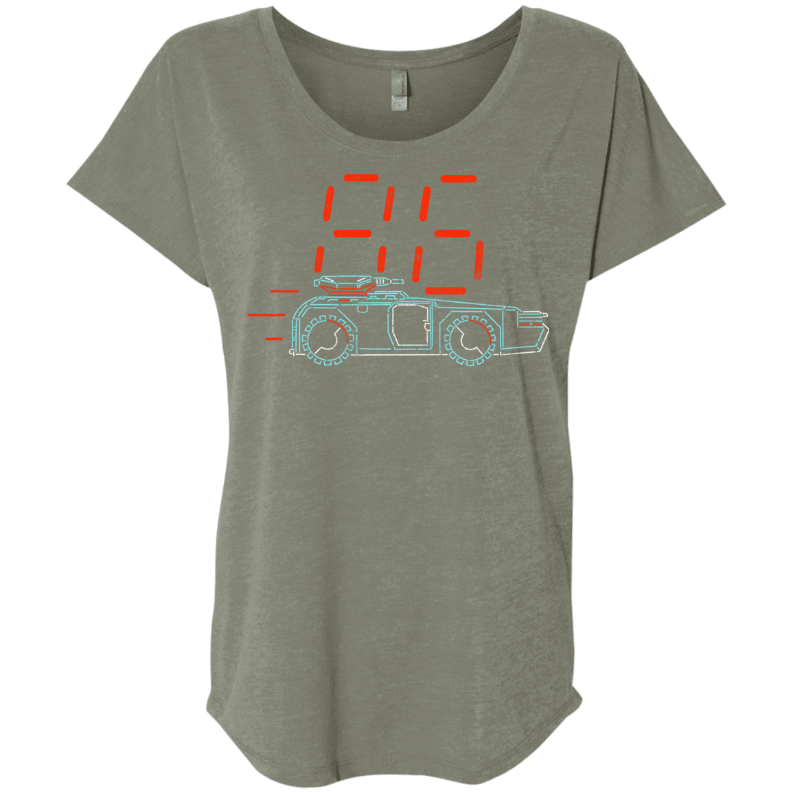 T-Shirts Venetian Grey / X-Small Aliens 86 Triblend Dolman Sleeve