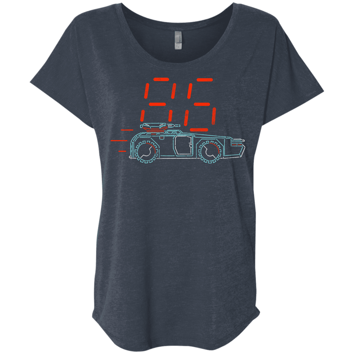 T-Shirts Vintage Navy / X-Small Aliens 86 Triblend Dolman Sleeve