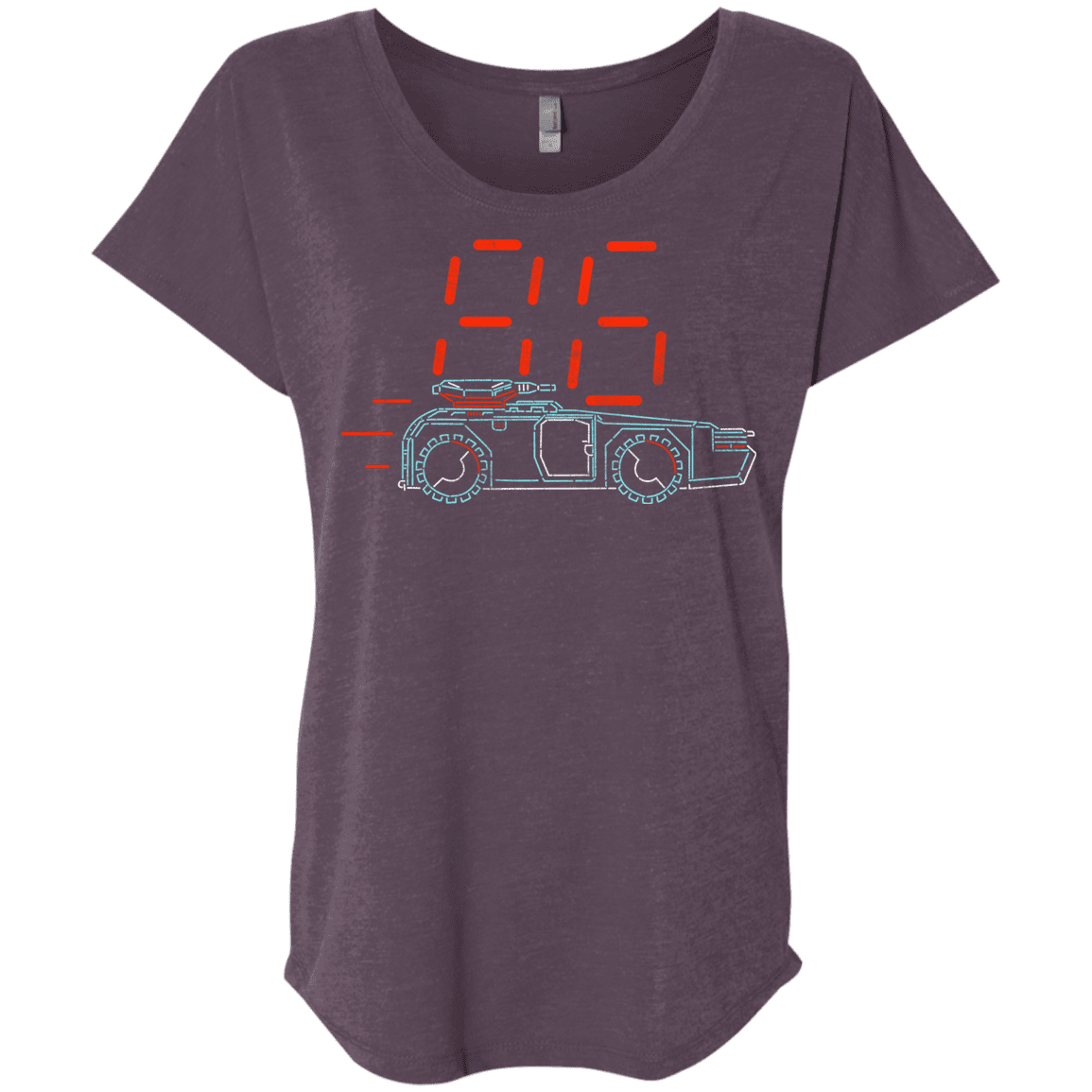 T-Shirts Vintage Purple / X-Small Aliens 86 Triblend Dolman Sleeve