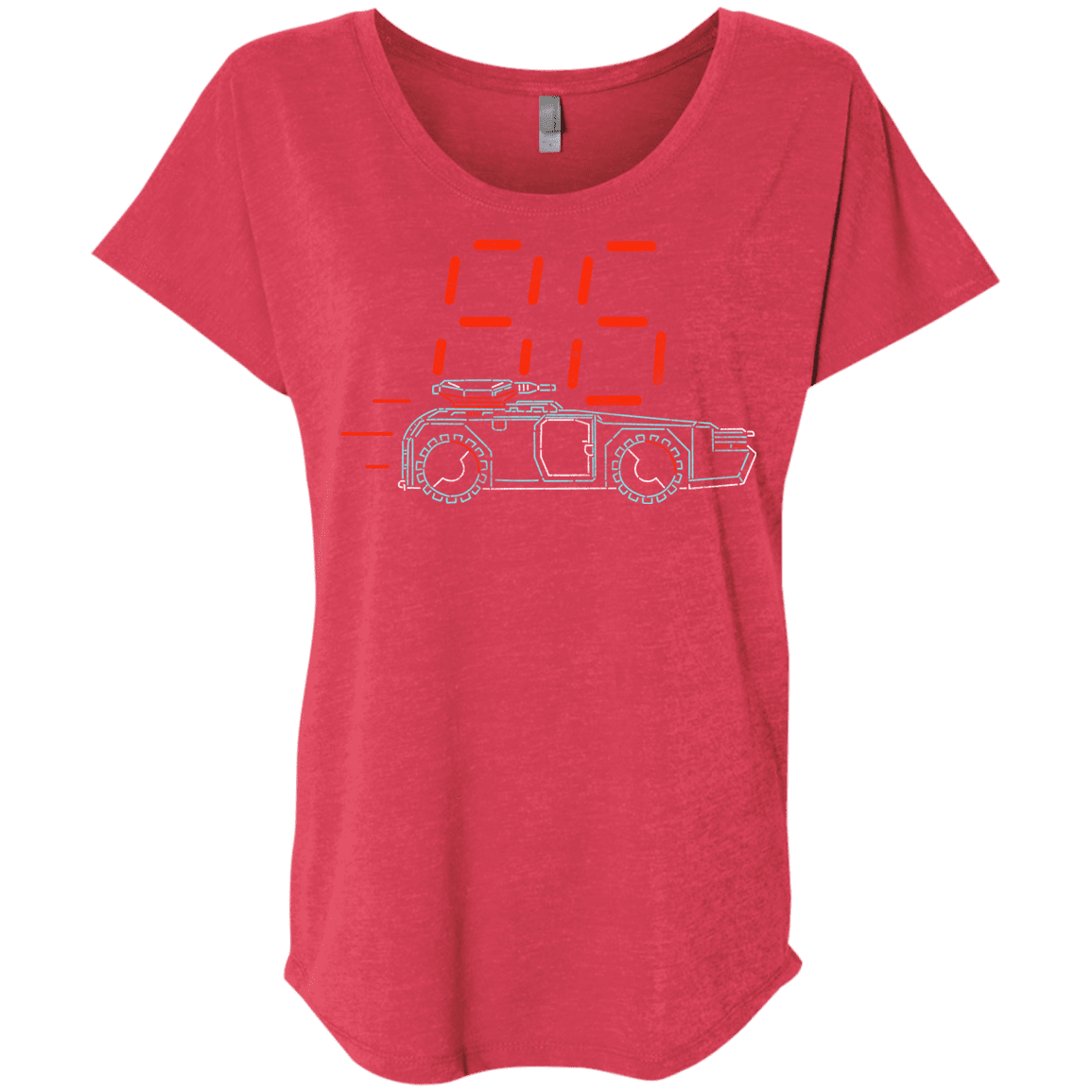 T-Shirts Vintage Red / X-Small Aliens 86 Triblend Dolman Sleeve