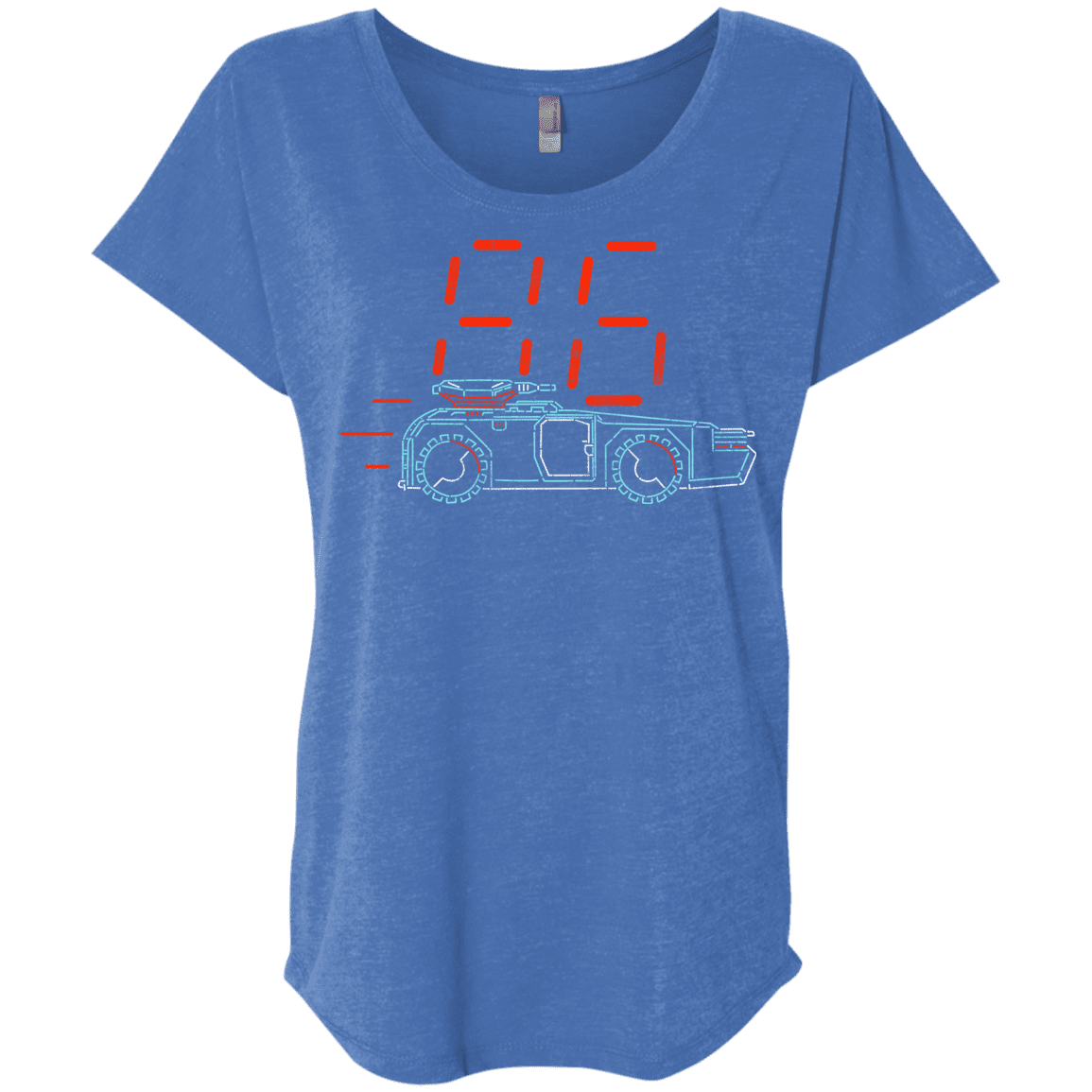 T-Shirts Vintage Royal / X-Small Aliens 86 Triblend Dolman Sleeve