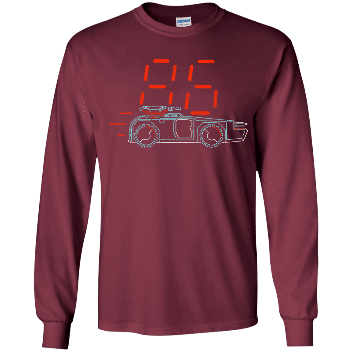 T-Shirts Maroon / YS Aliens 86 Youth Long Sleeve T-Shirt