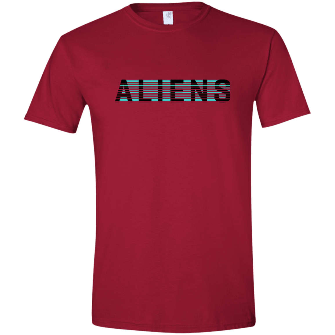 T-Shirts Cardinal Red / S Aliens Men's Semi-Fitted Softstyle