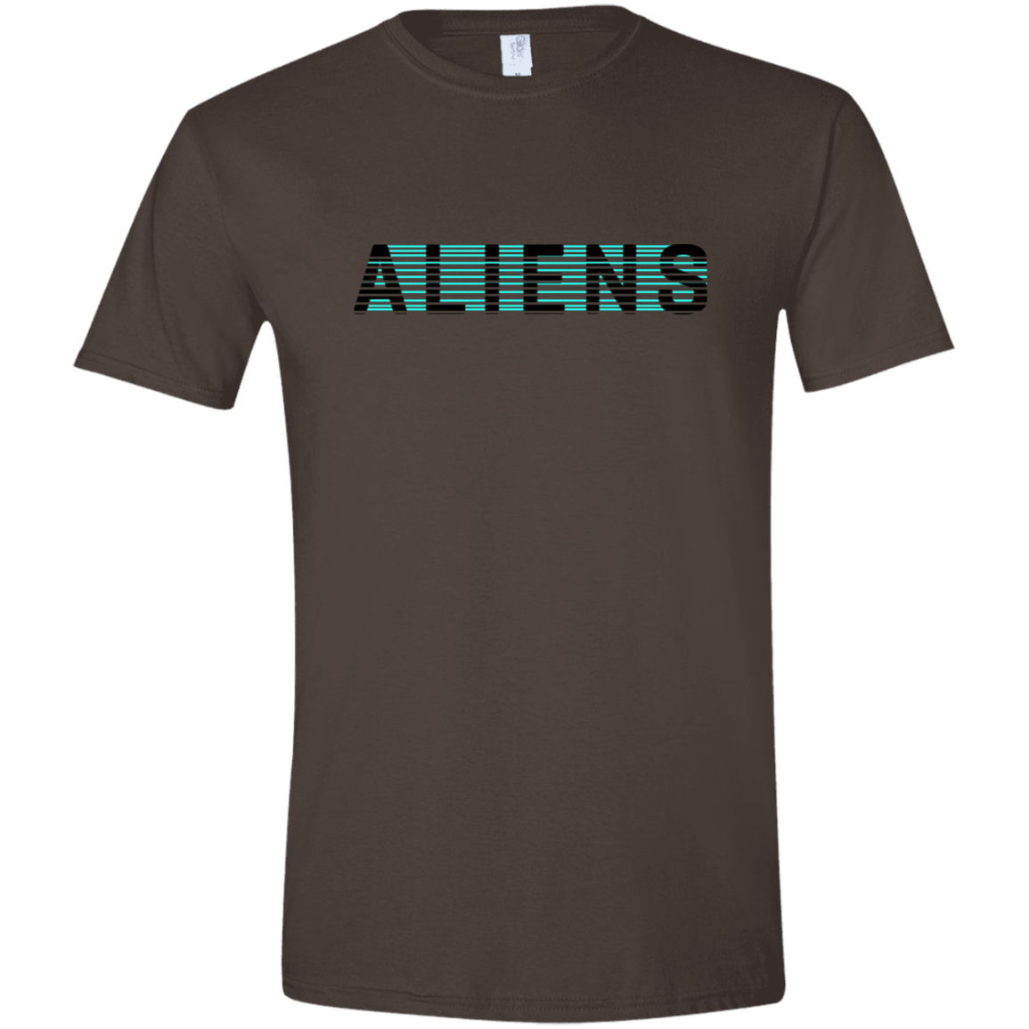 T-Shirts Dark Chocolate / S Aliens Men's Semi-Fitted Softstyle