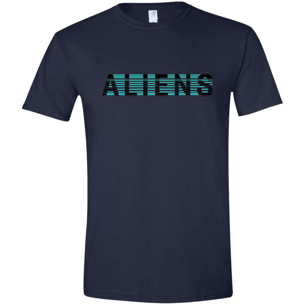 T-Shirts Navy / X-Small Aliens Men's Semi-Fitted Softstyle