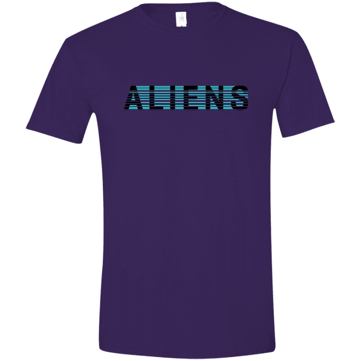 T-Shirts Purple / S Aliens Men's Semi-Fitted Softstyle