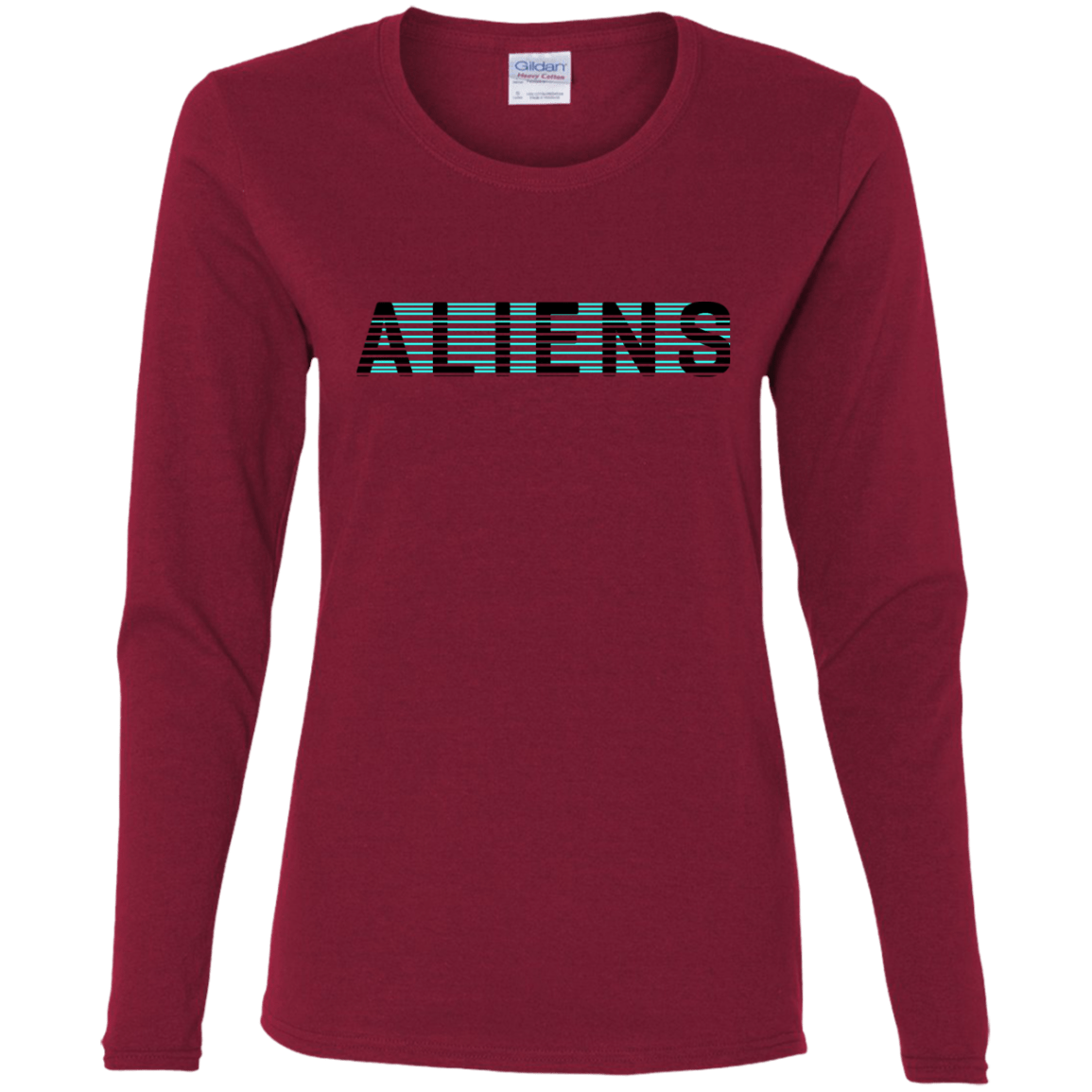 T-Shirts Cardinal / S Aliens Women's Long Sleeve T-Shirt