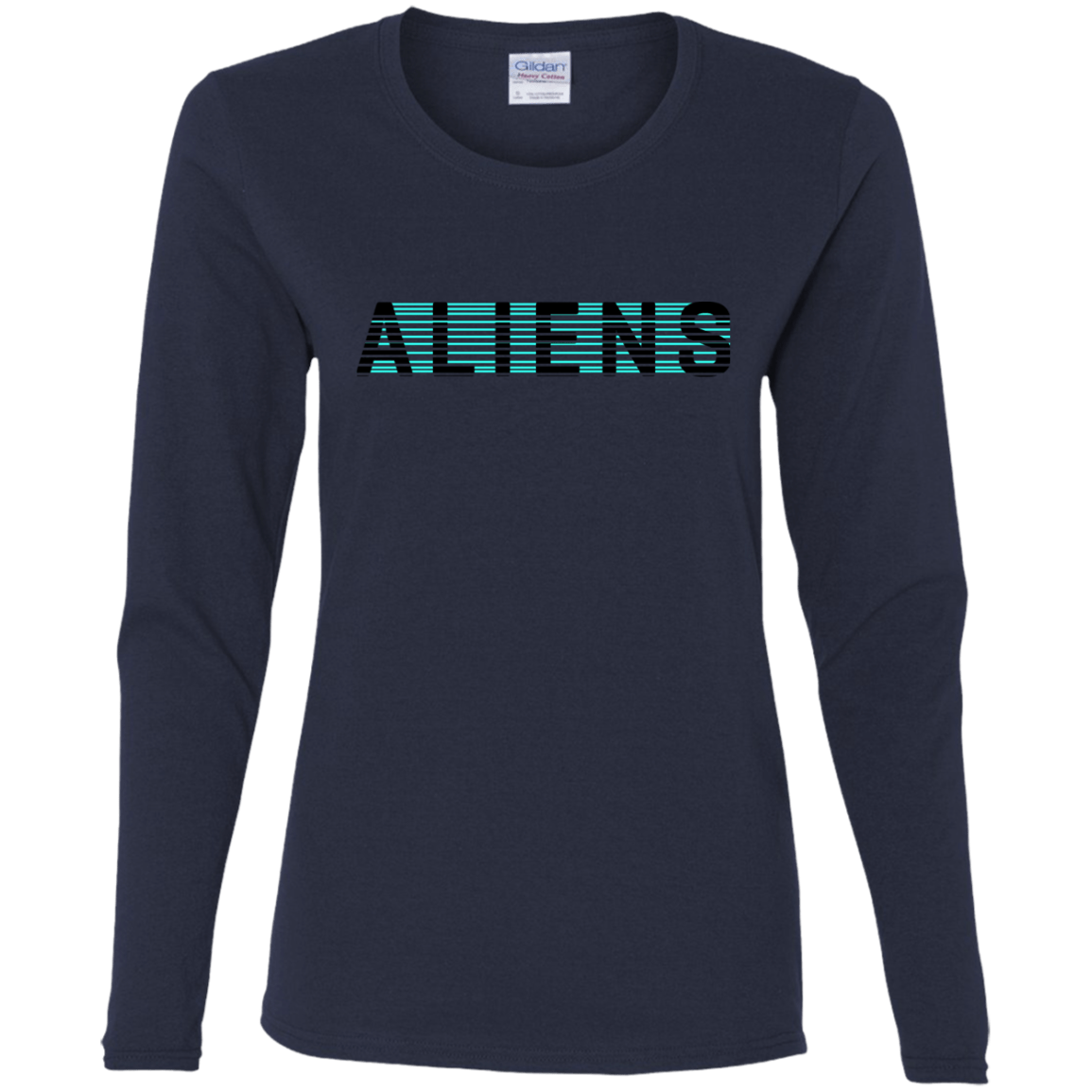 T-Shirts Navy / S Aliens Women's Long Sleeve T-Shirt