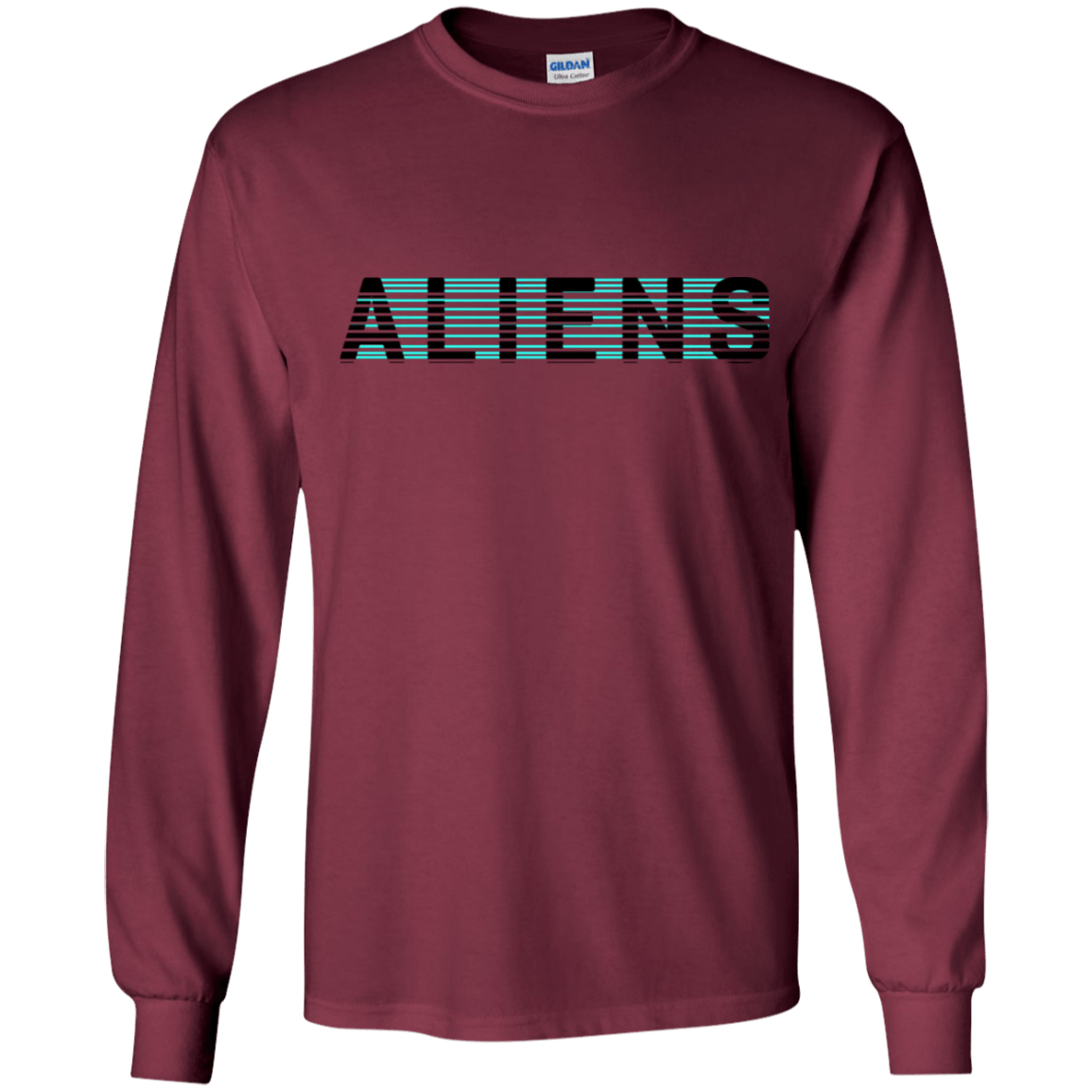 T-Shirts Maroon / YS Aliens Youth Long Sleeve T-Shirt