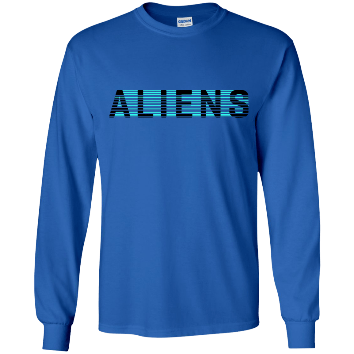 T-Shirts Royal / YS Aliens Youth Long Sleeve T-Shirt
