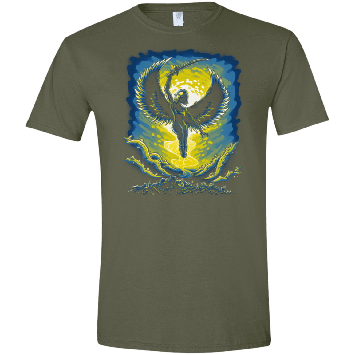 T-Shirts Military Green / S Alita Battle Angel Men's Semi-Fitted Softstyle