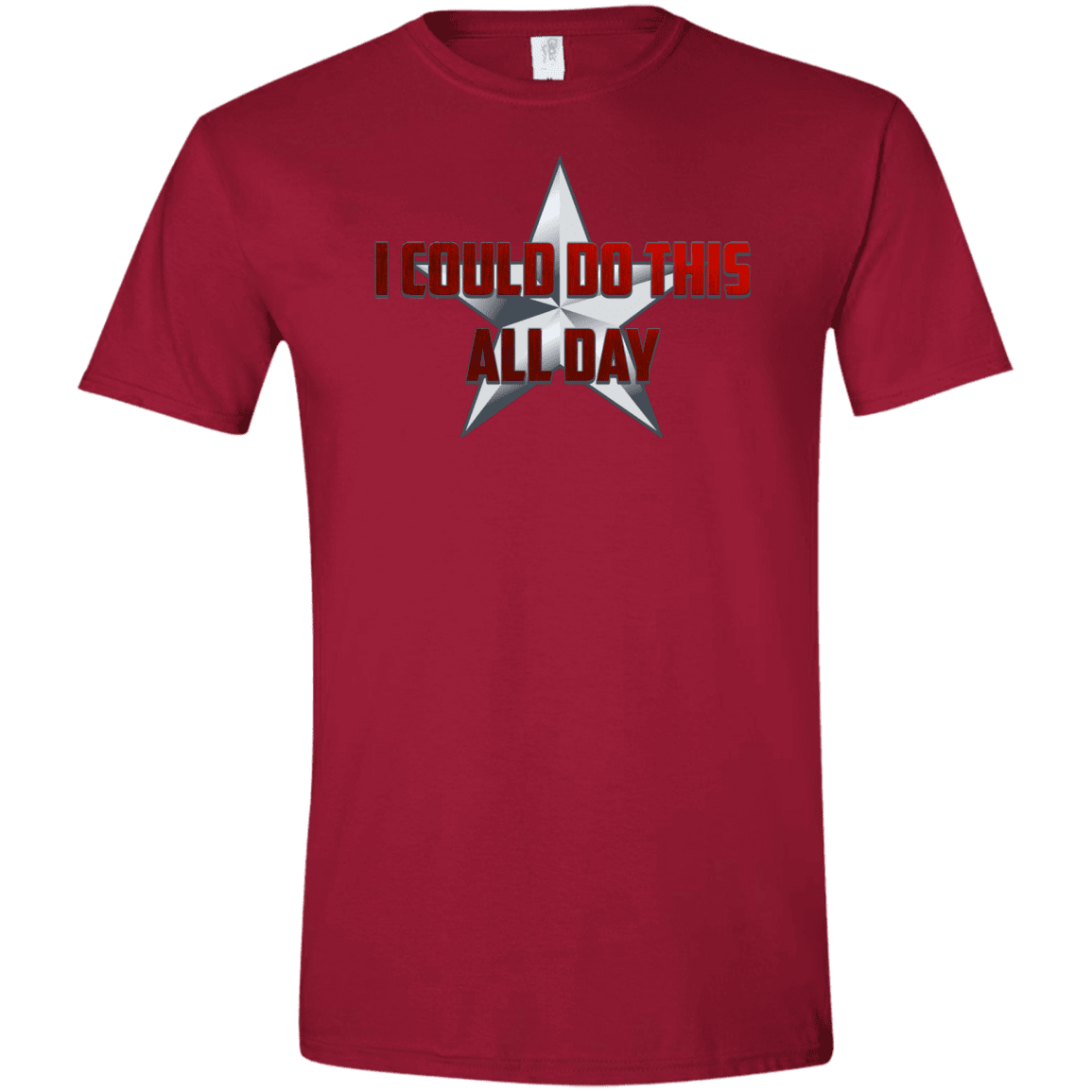 T-Shirts Cardinal Red / S All Day Men's Semi-Fitted Softstyle