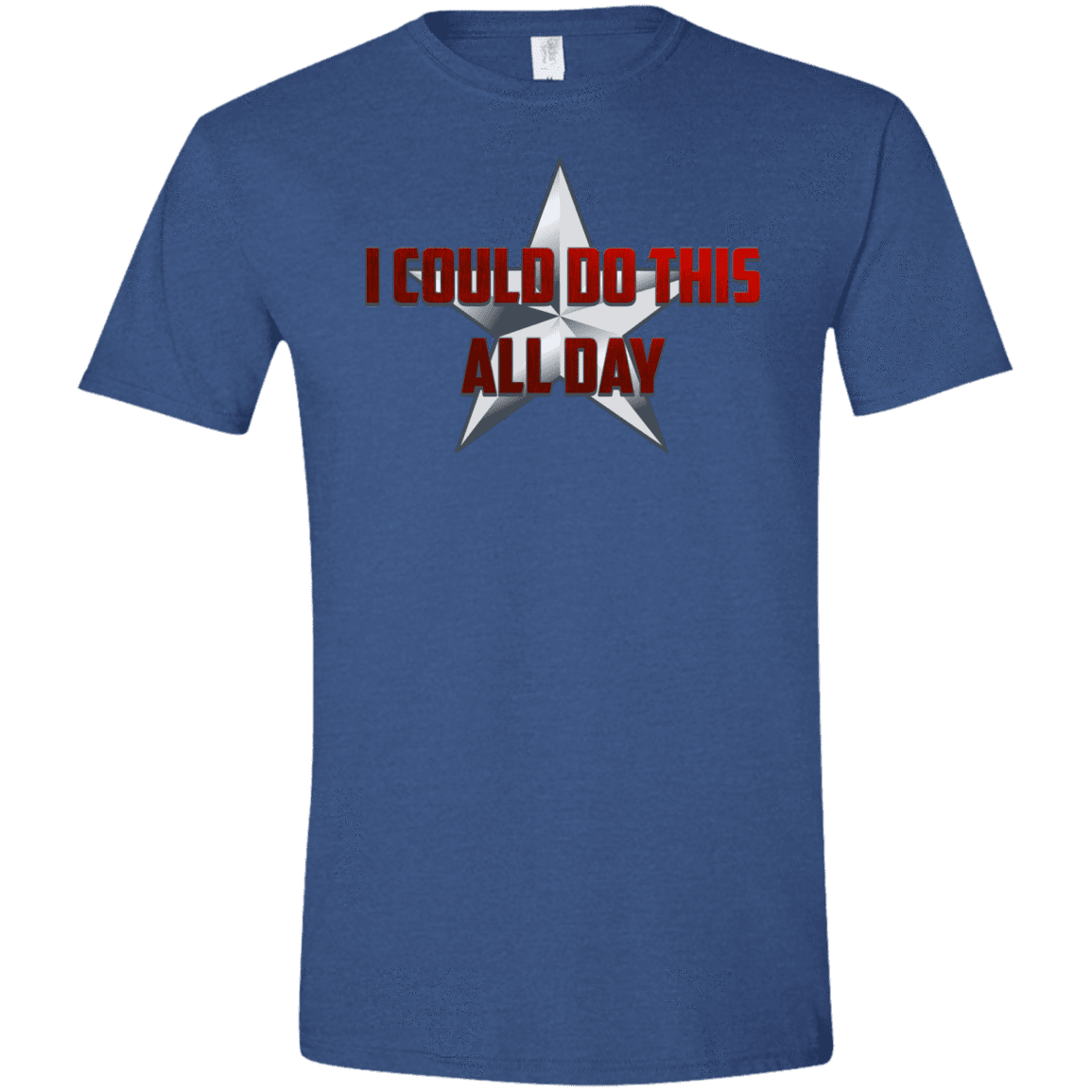 T-Shirts Heather Royal / X-Small All Day Men's Semi-Fitted Softstyle