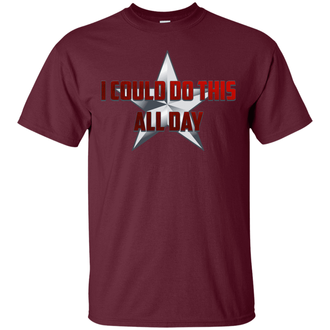 T-Shirts Maroon / S All Day T-Shirt