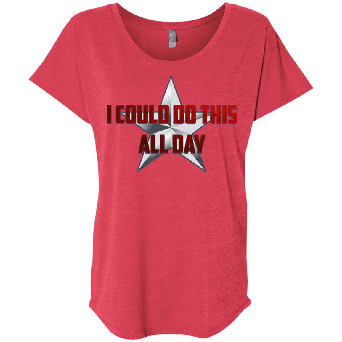 T-Shirts Vintage Red / X-Small All Day Triblend Dolman Sleeve