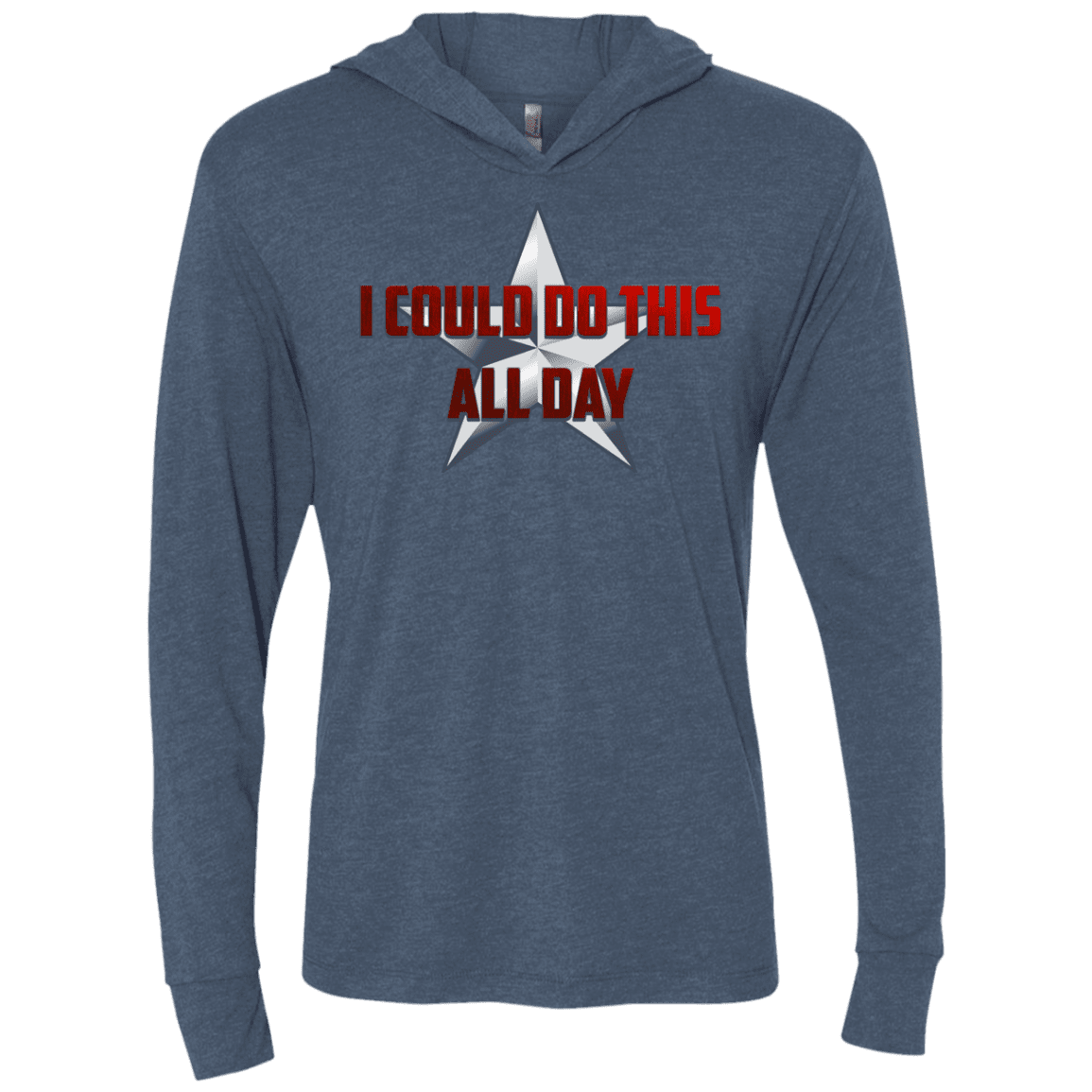 T-Shirts Indigo / X-Small All Day Triblend Long Sleeve Hoodie Tee