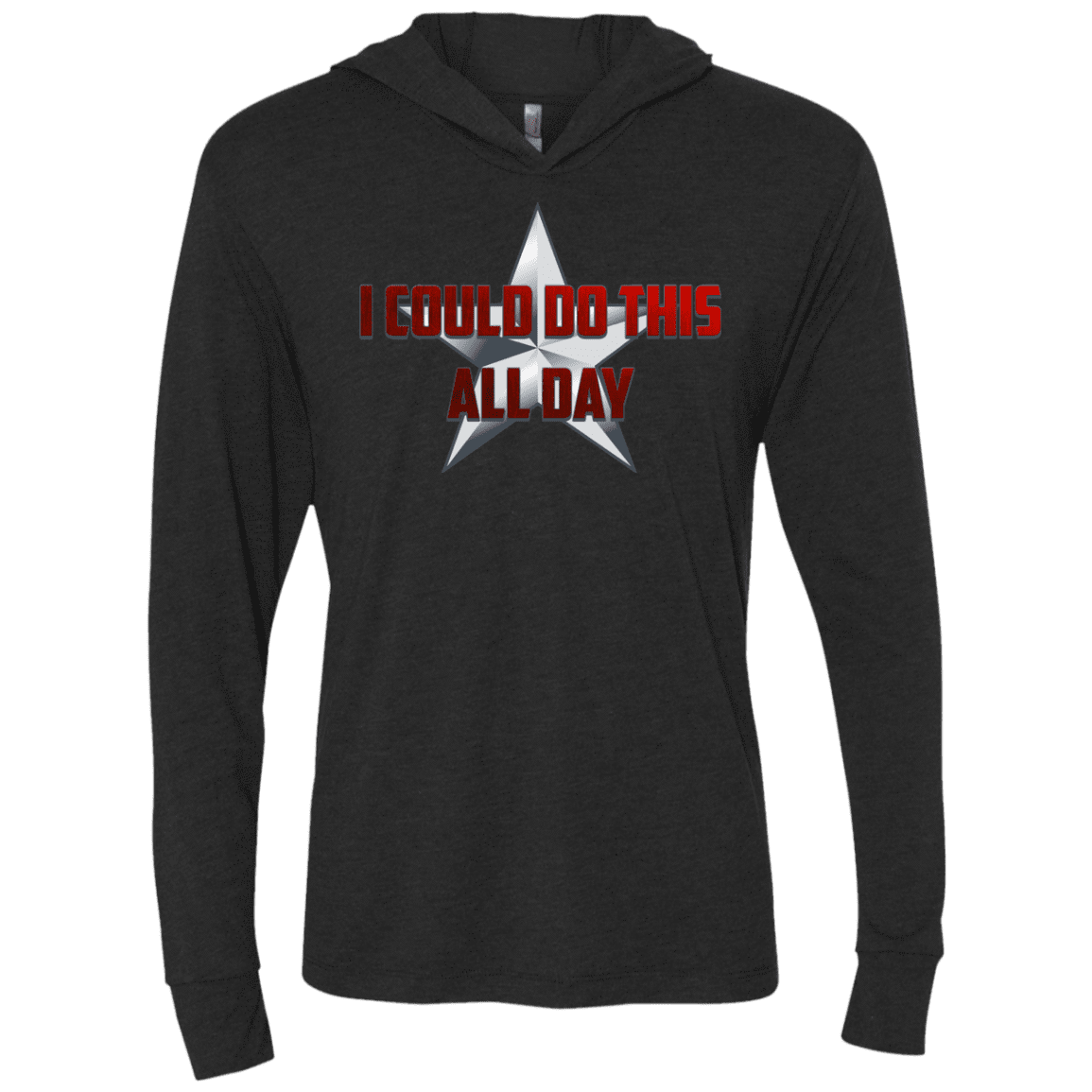 T-Shirts Vintage Black / X-Small All Day Triblend Long Sleeve Hoodie Tee