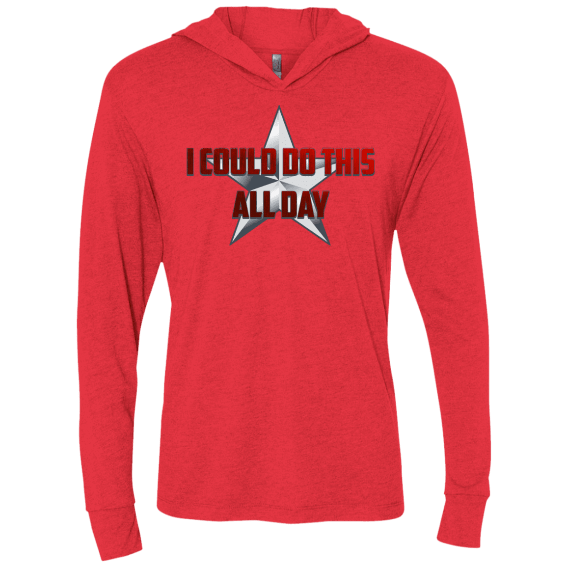 T-Shirts Vintage Red / X-Small All Day Triblend Long Sleeve Hoodie Tee