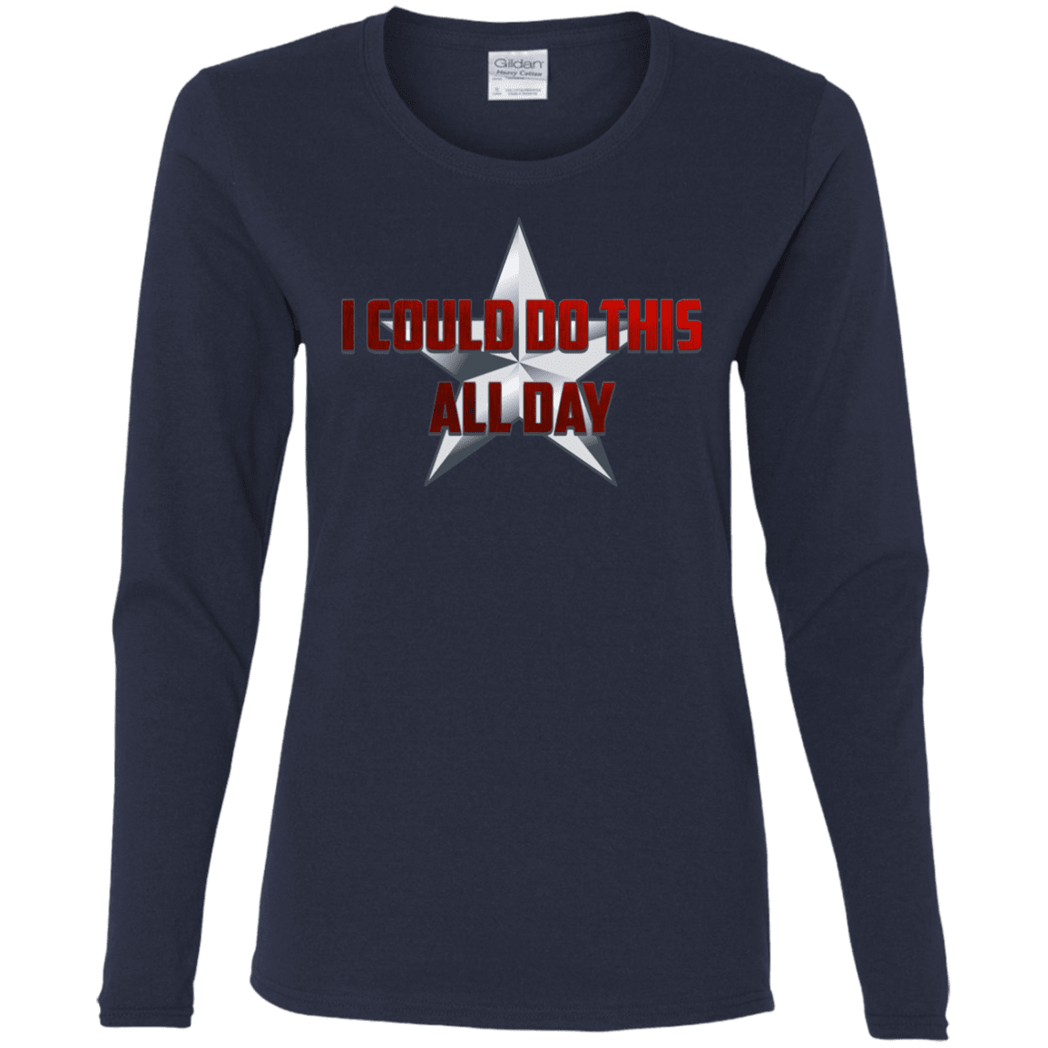 T-Shirts Navy / S All Day Women's Long Sleeve T-Shirt