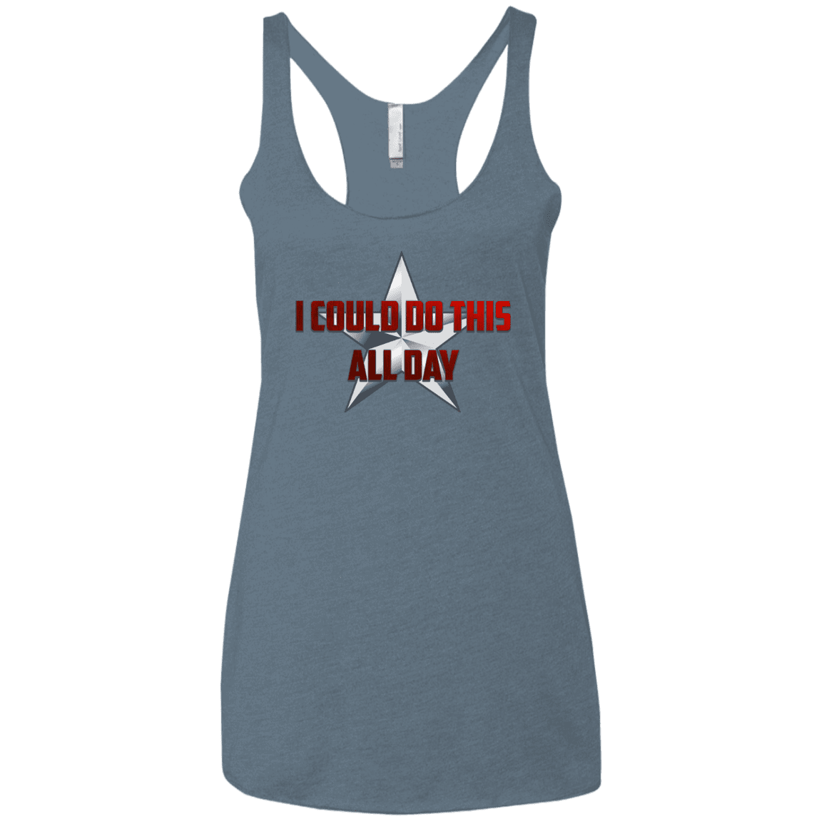 T-Shirts Indigo / X-Small All Day Women's Triblend Racerback Tank