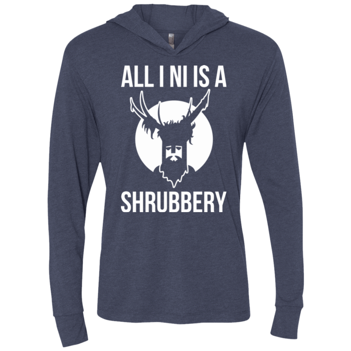 T-Shirts Vintage Navy / X-Small All I Ni Triblend Long Sleeve Hoodie Tee