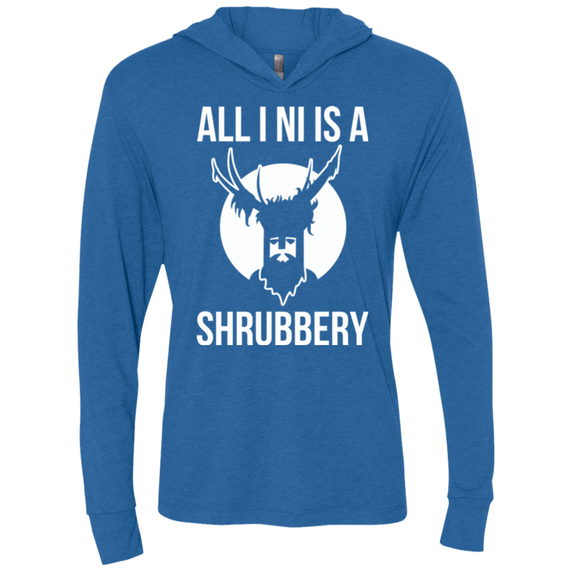 T-Shirts Vintage Royal / X-Small All I Ni Triblend Long Sleeve Hoodie Tee