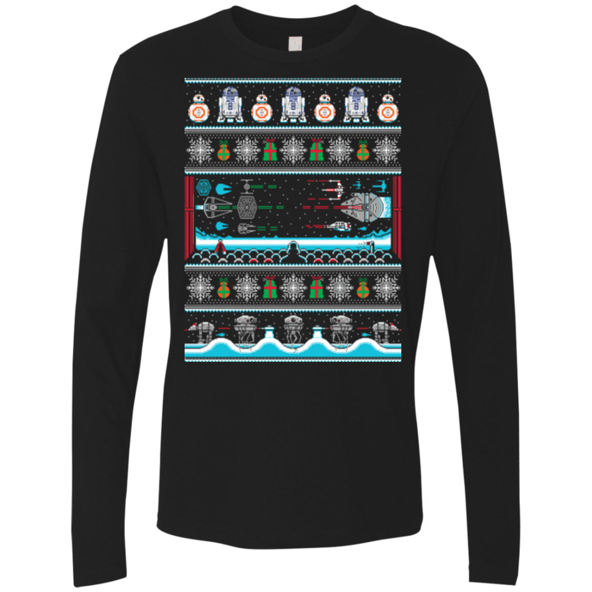 T-Shirts Black / Small All I Want 4 Xmas Men's Premium Long Sleeve