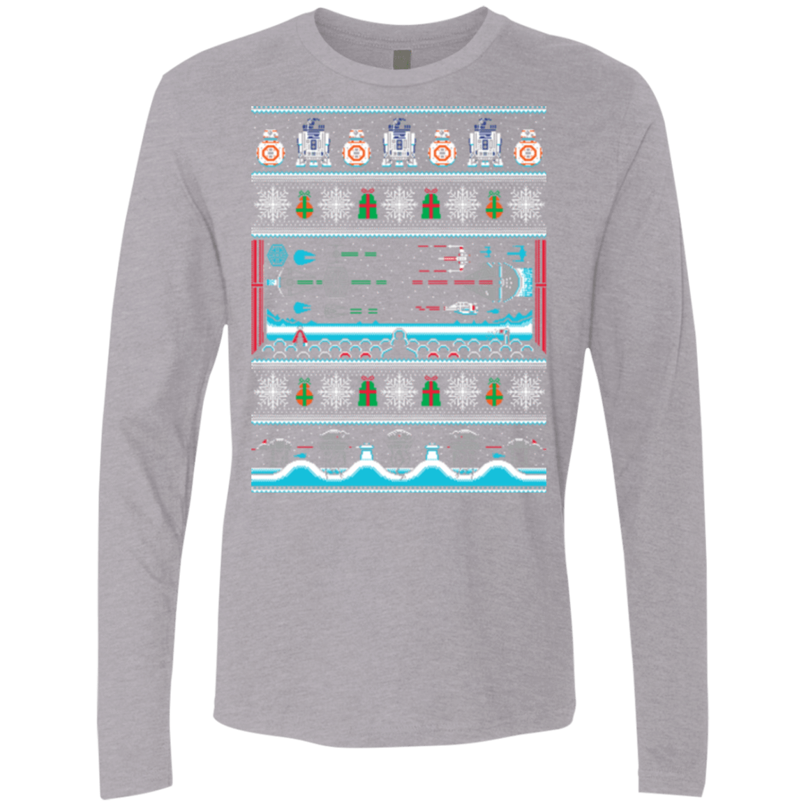 T-Shirts Heather Grey / Small All I Want 4 Xmas Men's Premium Long Sleeve