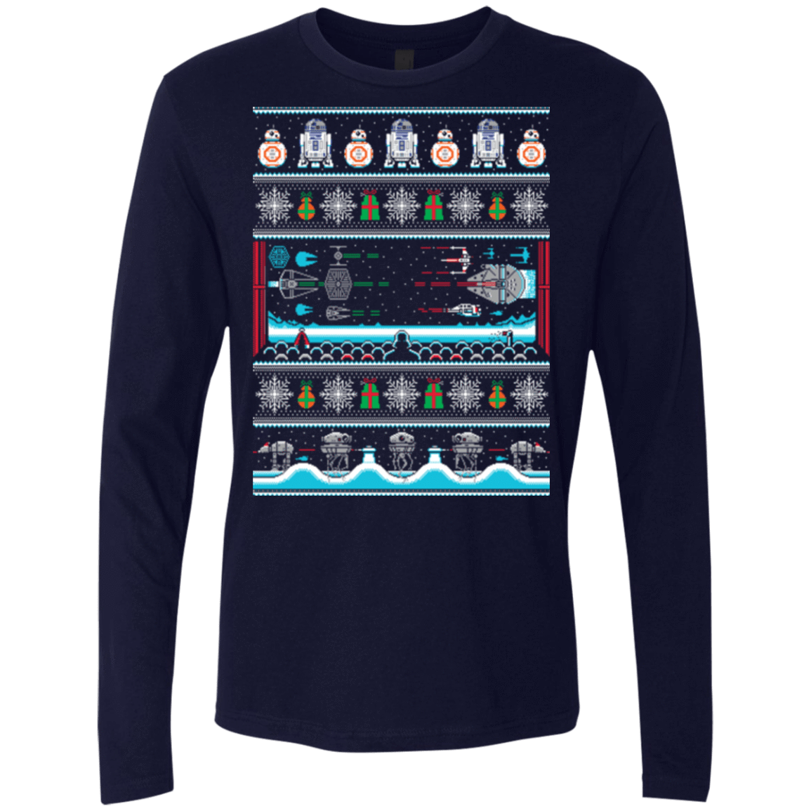 T-Shirts Midnight Navy / Small All I Want 4 Xmas Men's Premium Long Sleeve