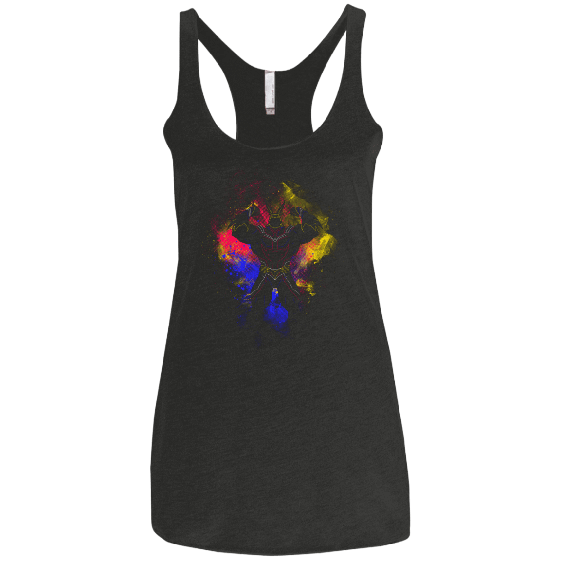 T-Shirts Vintage Black / X-Small ALL MIGHTY ART Women's Triblend Racerback Tank