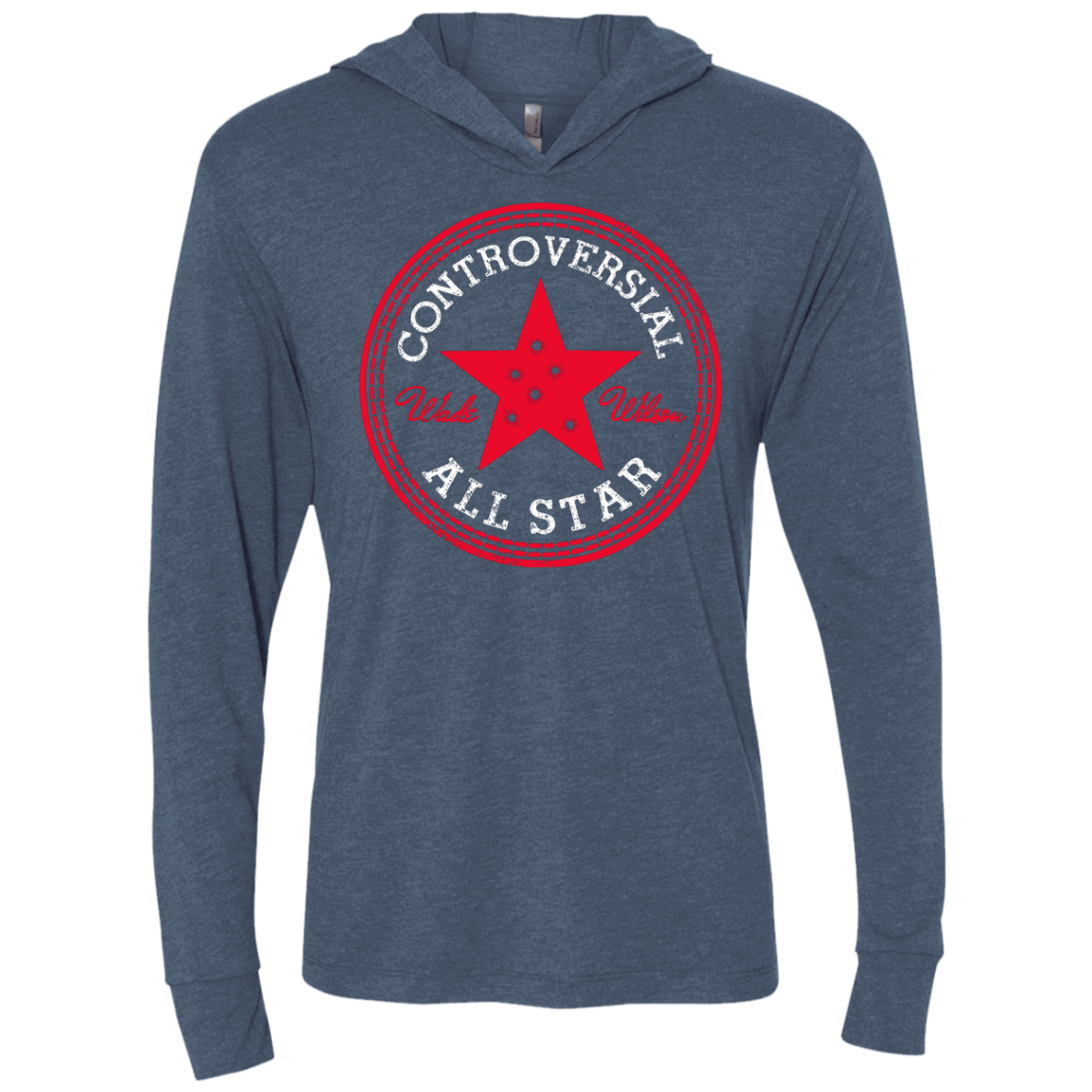 T-Shirts Indigo / X-Small All Star Triblend Long Sleeve Hoodie Tee