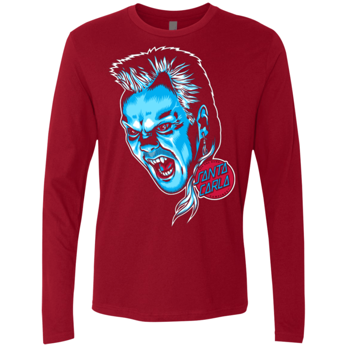 T-Shirts Cardinal / Small All The Damn Vampires Men's Premium Long Sleeve