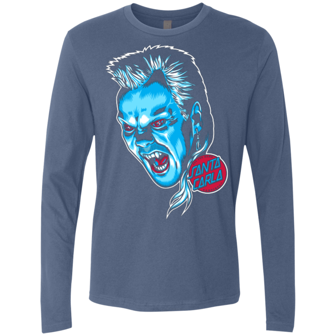 T-Shirts Indigo / Small All The Damn Vampires Men's Premium Long Sleeve