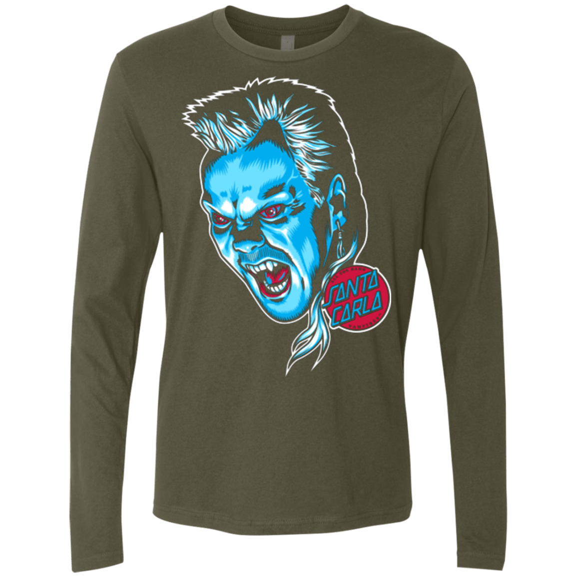 T-Shirts Military Green / Small All The Damn Vampires Men's Premium Long Sleeve