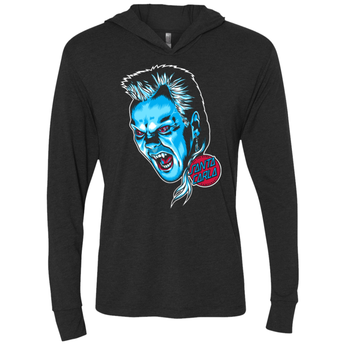 T-Shirts Vintage Black / X-Small All The Damn Vampires Triblend Long Sleeve Hoodie Tee