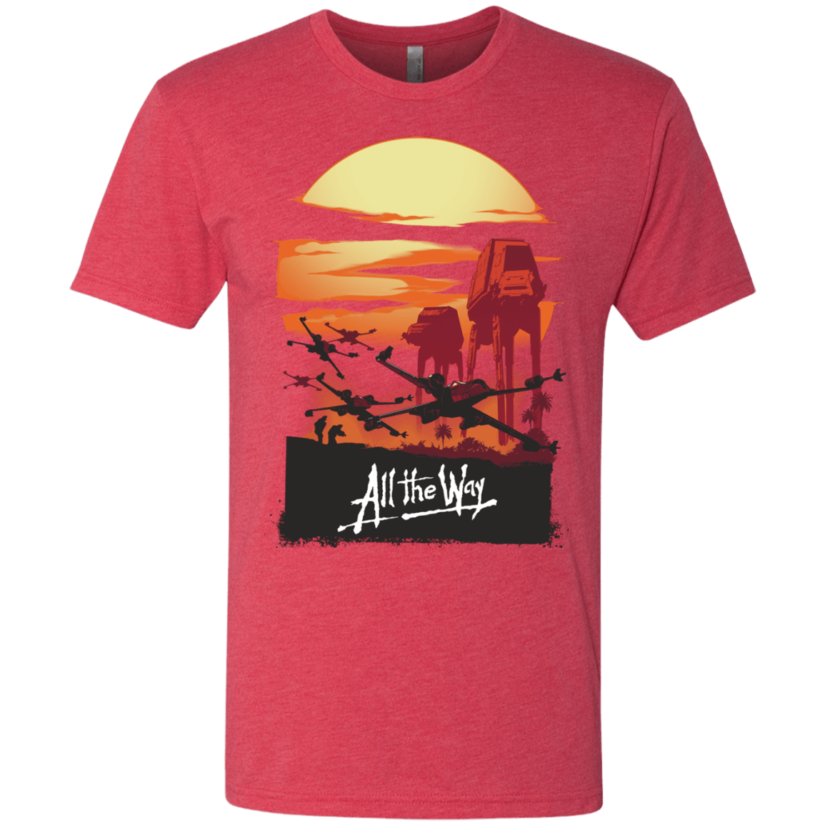 T-Shirts Vintage Red / Small All The Way Men's Triblend T-Shirt