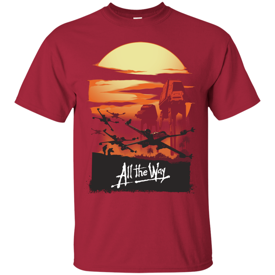 T-Shirts Cardinal / Small All The Way T-Shirt