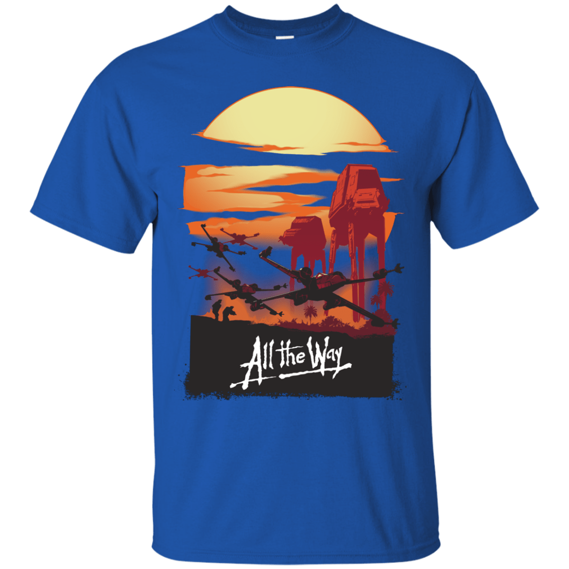 T-Shirts Royal / Small All The Way T-Shirt